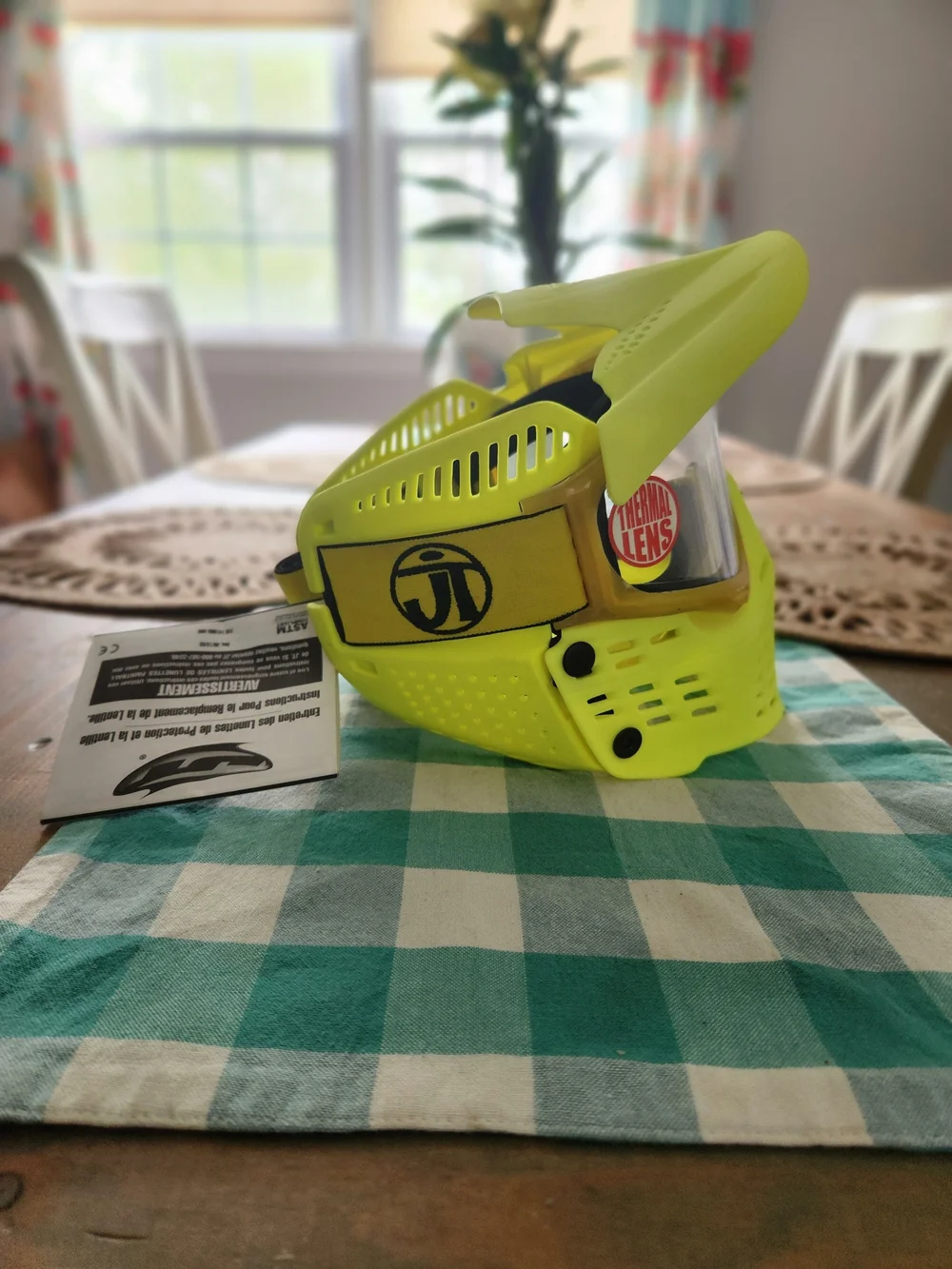 NWT! JT Spectra Proshield Highlighter Full Paintball Mask Banana Frames